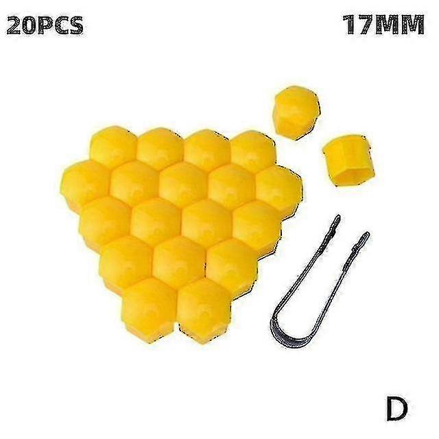 20st 17mm/19/21mm Bil hjulmutter Kepsar Abs Auto Trim Däck Hjul Mutter Lock Skruv SkruvSkydd Skruvskydd