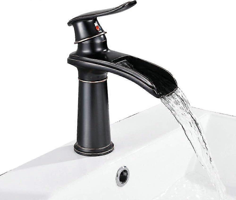 Waschbecken mit einem Griff, schwarz