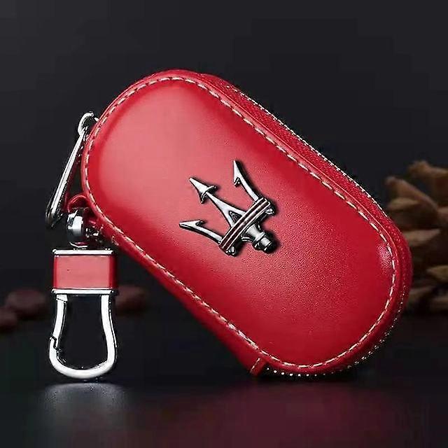 Car zipper key case car key protection bag for Maserati Levante Ghibli GranCabrio Quattroporte GranTurismo Spyder Coupe Sport GT