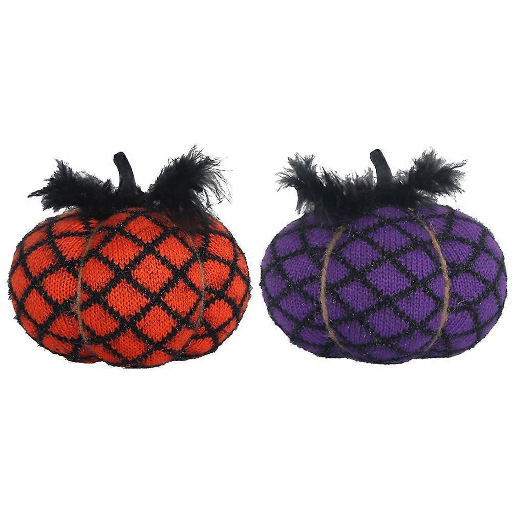 2 Pz Halloween Zucca Decorazione Artificiale Zucca Modello Zucca Prop Party Favor