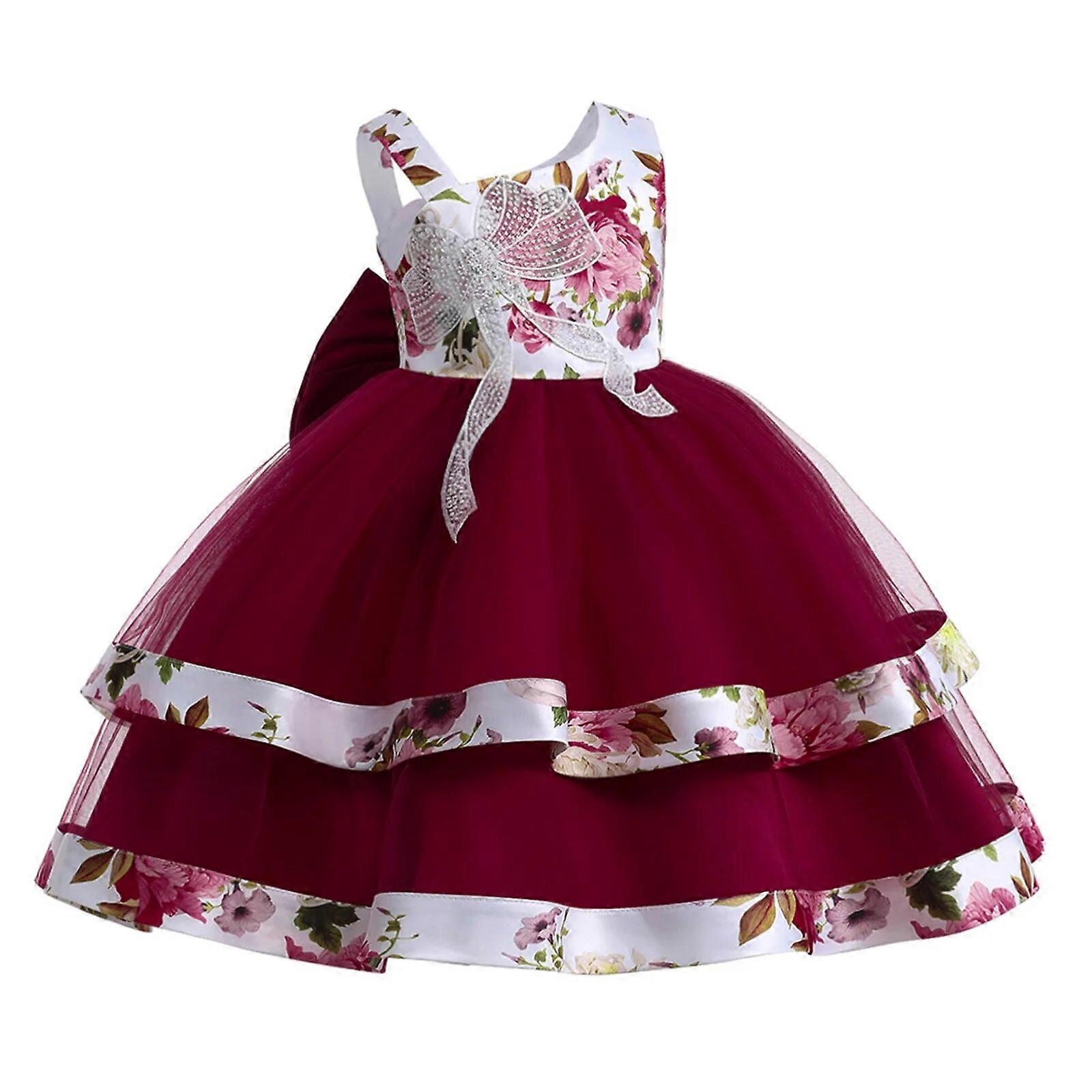 Bambini Ragazze Grande Bowknot Principessa Costumi Cosplay Vestito