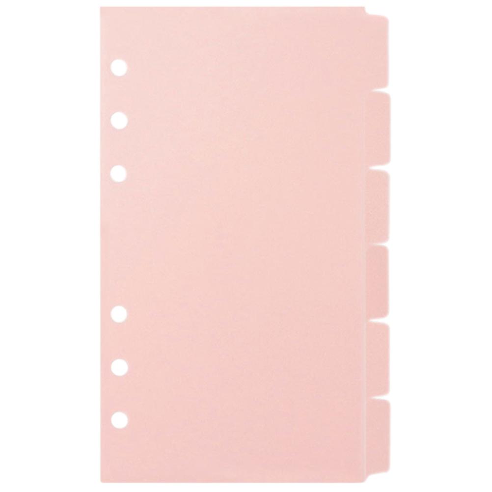 6 Sheets of Notebook Binder Divider 6-hole Loose-leaf Binder Paper Document Index Divider Paper