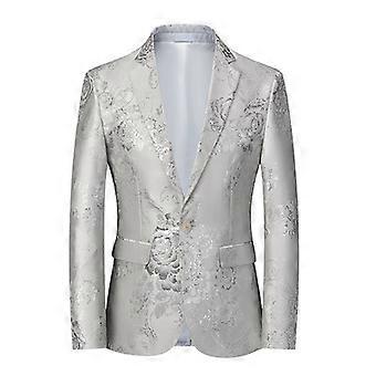 Men's fashionable silk jacquard blazer party business blazer