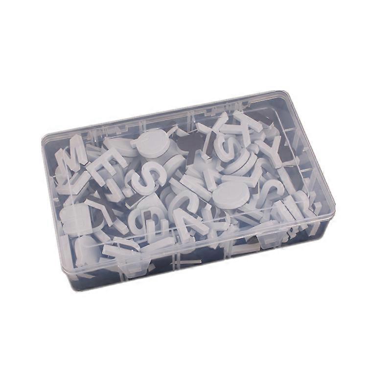 124個冷蔵庫磁気文字ブラックアルファベットマグネットキャリーボックスギフトセット付き