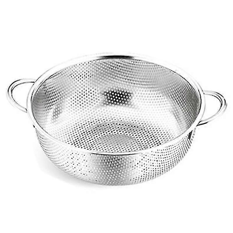Stainless Steel Formed Microporous Colander With Handle And Base (1 Piece)