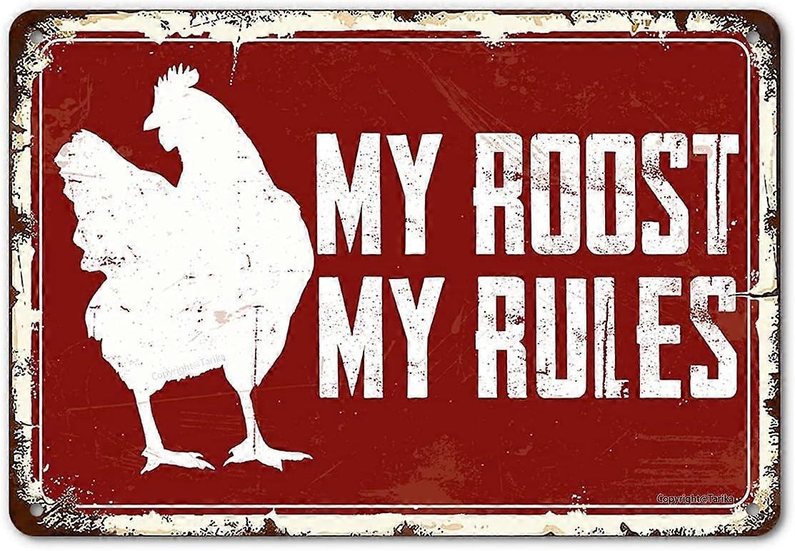 時々、あなたはただそれを鳴らして立ち去ると言わなければならないブリキの看板ヴィンテージ金属の装飾ヘンハウス小屋のアクセサリー素朴なキッチンの壁のアートプラークカントリーホム