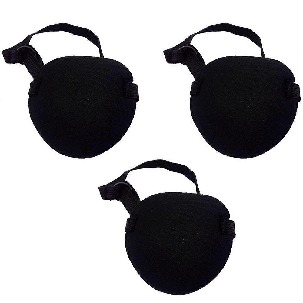 Comfortable Adjustable Shape Black Eyepatch Single Eye Mask for Recovery Eye