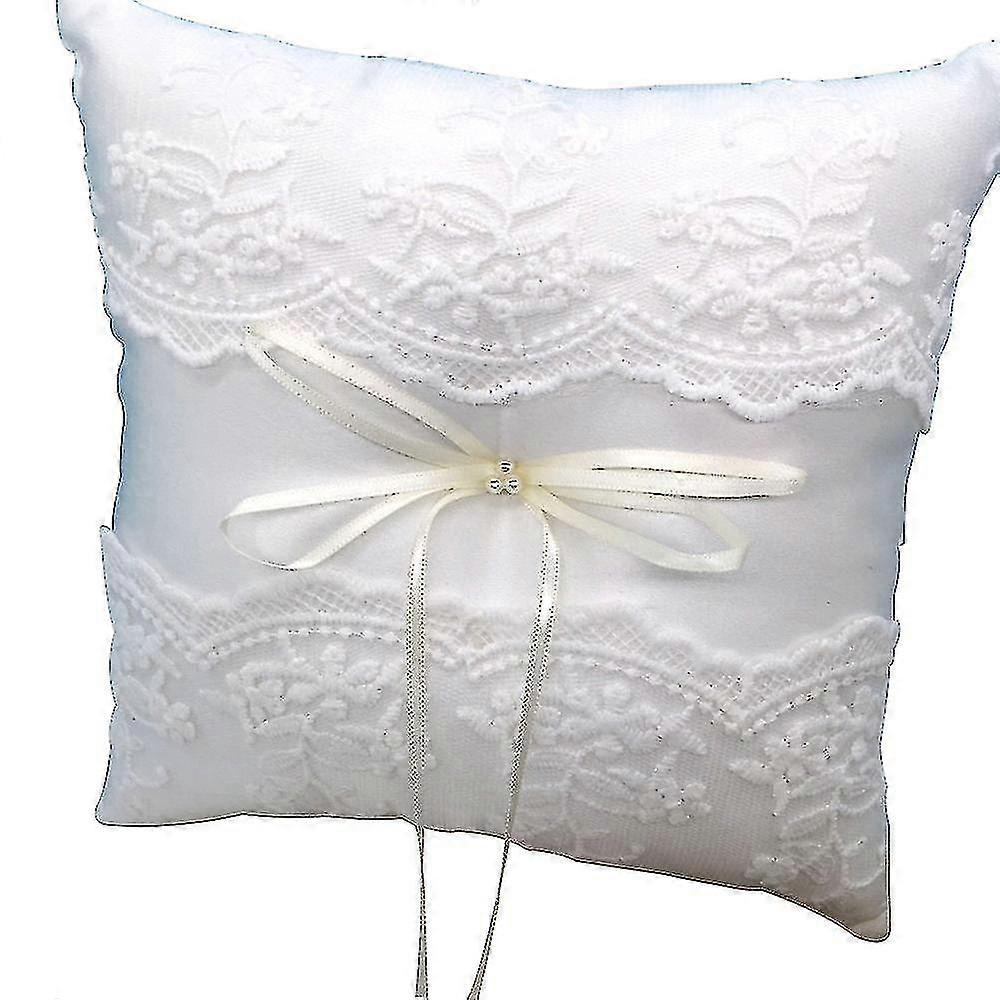 خاتم وسادة لؤلؤ، ديكور الزفاف خاتم الزفاف حامل وسادة، 20cm20cm