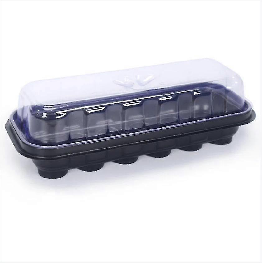 Two-in-one Seedling Tray, With 12 Blocks Of Nutritious Seedling Soil, Gardening Seedling Box For Beginners