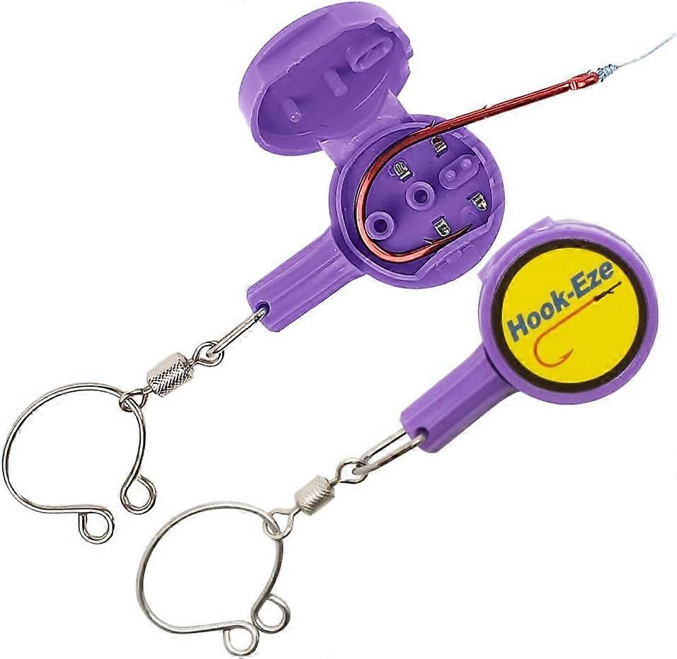 Fishing Knot Tying Tool | Protect from Fish Hooks  Purple