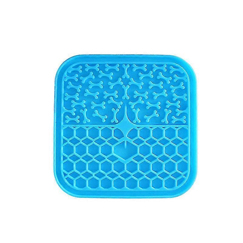Σιλικόνη Licking Pad Pet Dog Lick Pad Bath Φυστικοβούτυρο Slow Eating Licking Feeder Γάτες Lickmat Σίτιση Dog Lick Mat