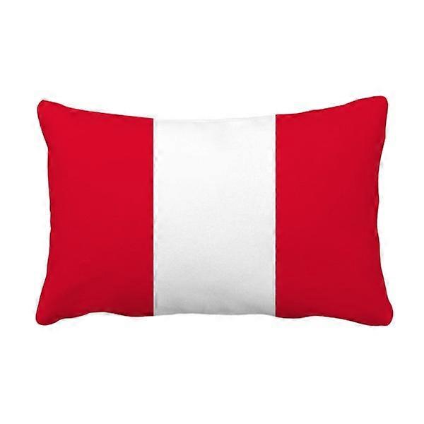 Peru National Flag Throw Pillow