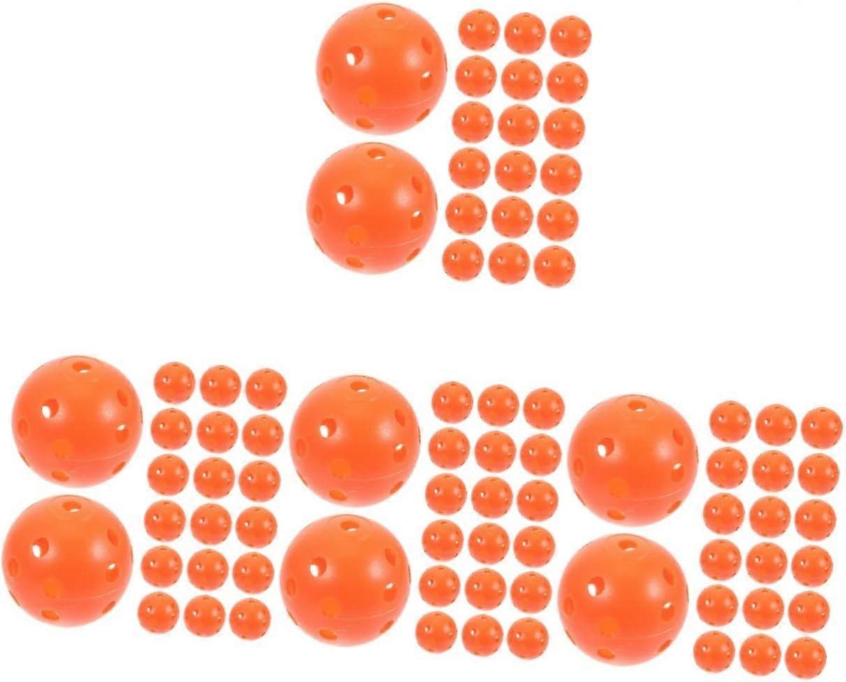 100 Pcs Golf Practice Ball Hole Ball Multicolor Hdpe
