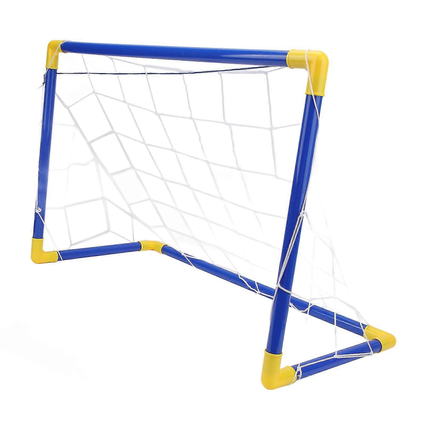 Kids Soccer Ball Goal Set - Indoor Outdoor Mini Soccer Goal Set with Net & Pump