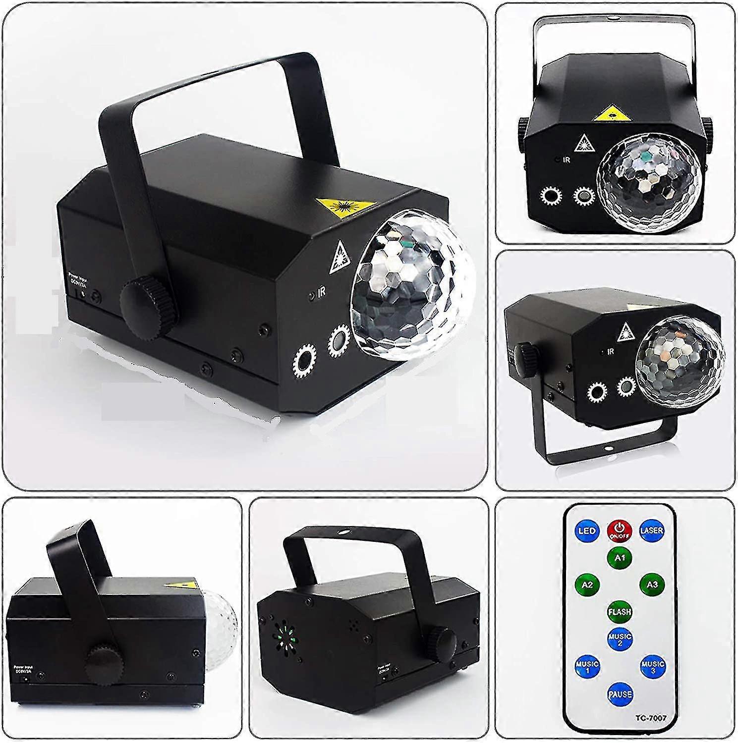 Disco Led Stage Projector Strobe Lights Sound Activated