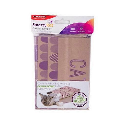 SmartyKat Kedi Mağaraları Catnip Infused Kağıt Torbalar, 1 Adet / 2 Adet / Kahverengi