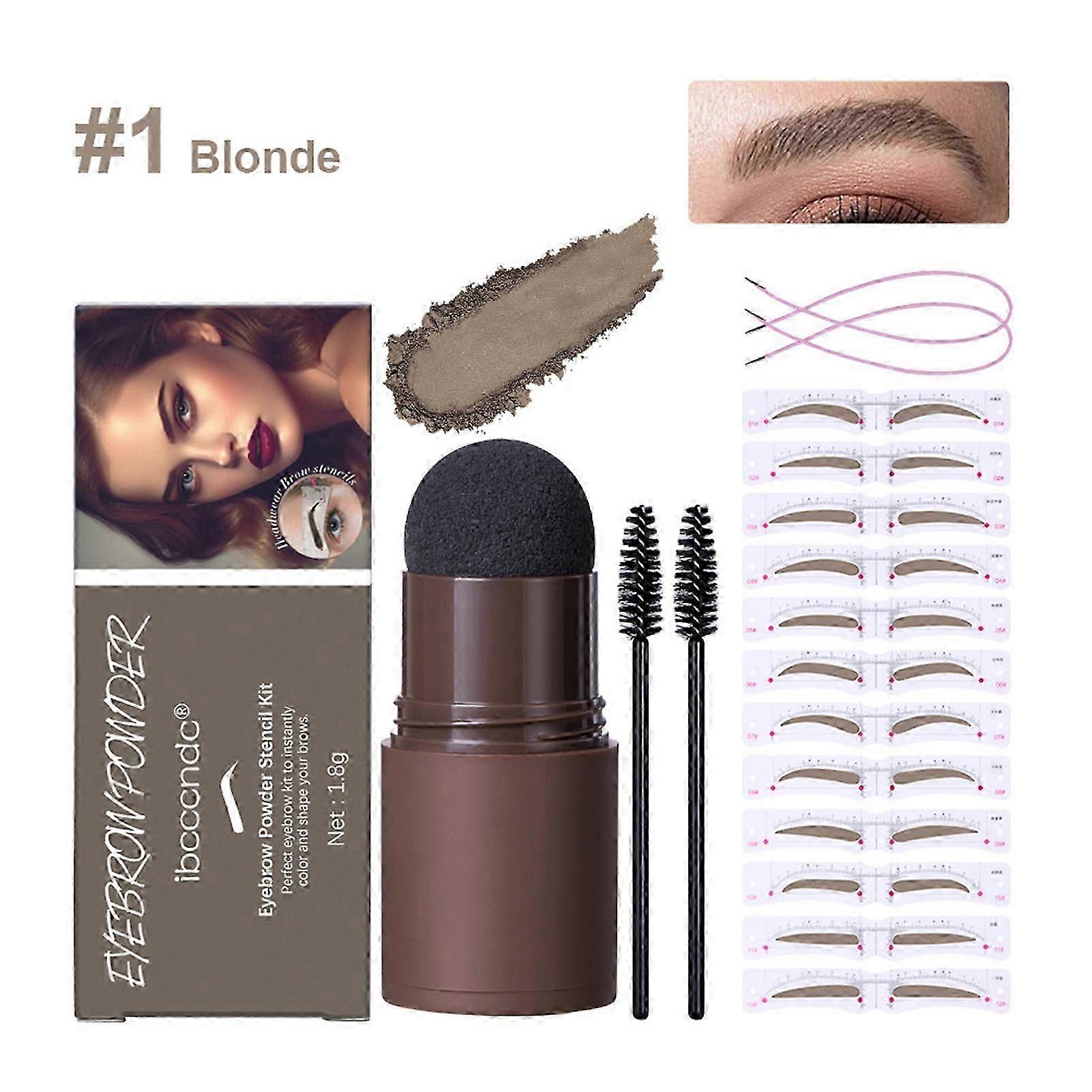Eyebrow Stamp Stencil Kit 12 Reusable Stencils One Step Eyebrow Stamp and Shaping Kit for Perfect Brow