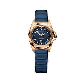 Victorinox Edelstahl Schweizer Quarzuhr für Damen mit Silikonarmband V242035