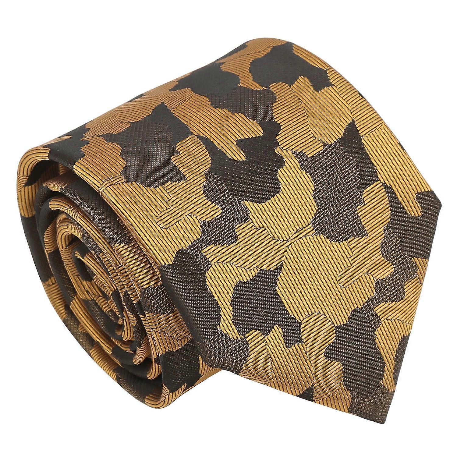 Gold Camouflage Tie