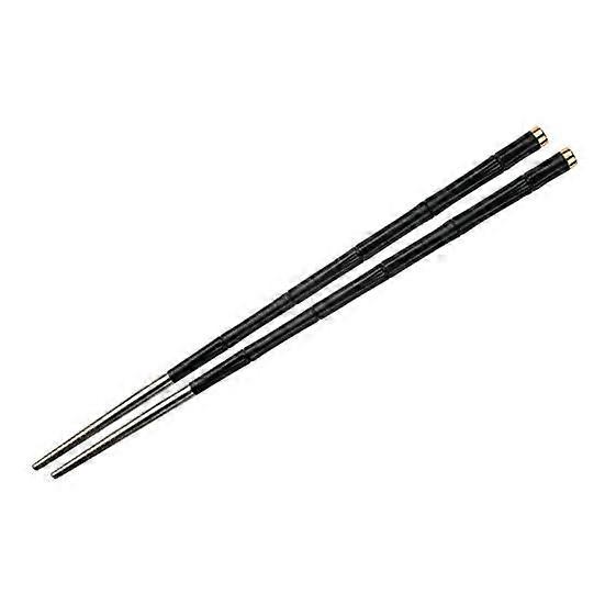 1 Pair Food Chopsticks Reusable Non-slip 304 Stainless Steel Metal Chinese Chop Sticks Tableware Kitchen
