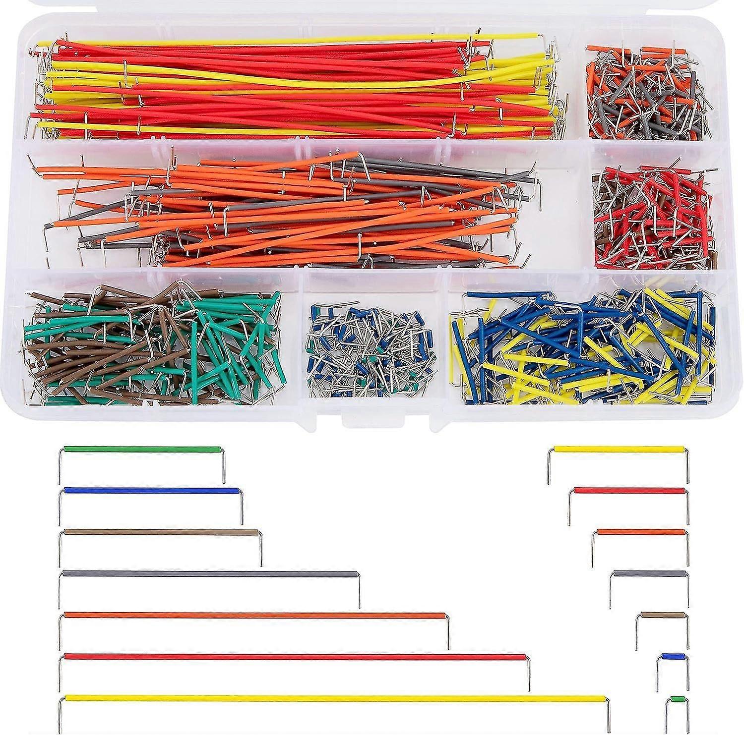Breadboard Jumper Cable Wire Kit, 560 Pieces With Storage Box, Male To Male, Assorted Lengths, Convenient And Versatile For Electronics Projects