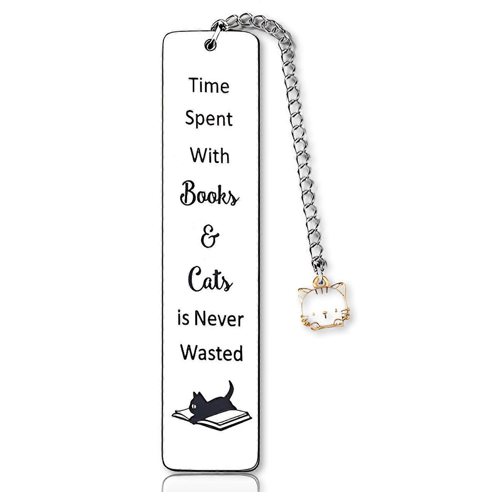 1pcs Kitten Bookmark - Silver