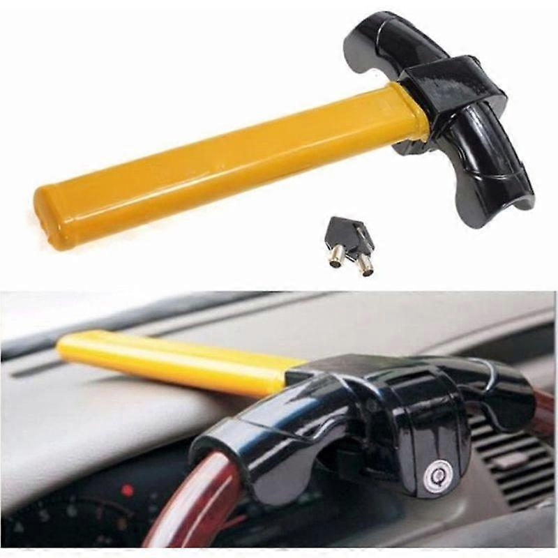 TOPTW Car Anti-Theft Steering Wheel Lock Universal Security Rod Blocker +2 Keys