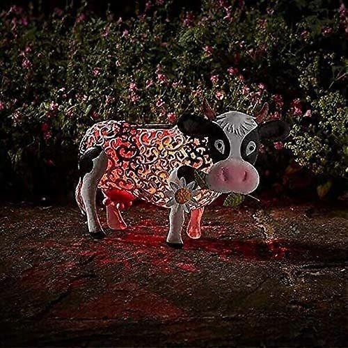 Eco-Friendly Solar Powered Daisy Cow Lantern - Durable & Waterproof Garden Light