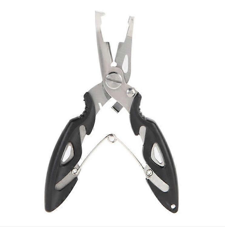 1PC Multifunctional Stainless Steel Fishing Pliers Split Ring Scissors Wire Line Cutter Hook Remover