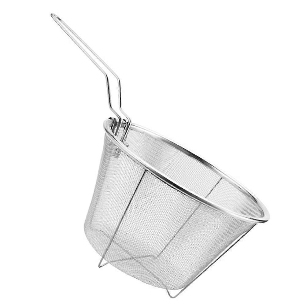 Stainless steel fry basket with handle, deep fryer strainer
