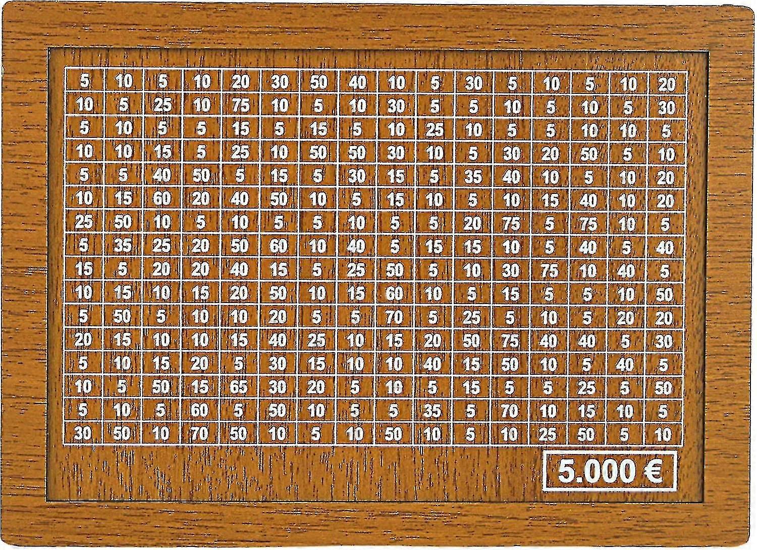 savings box piggy bank with savings targets and tickable numbers