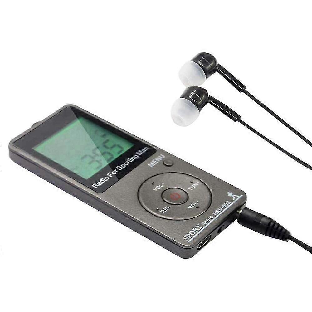 AM FM Radio Portable Radio Personnelle avec Casque Radio Walkman avec Batterie Rechargeable Numérique