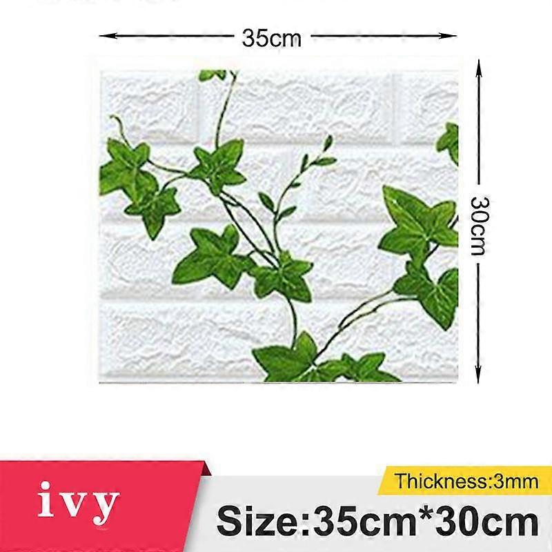 1/5/10Pcs 35*30cm High Quality 3D Foam Wall Panel Retro Self Adhesive Wallpaper Living Room Background Wall Home Decoration