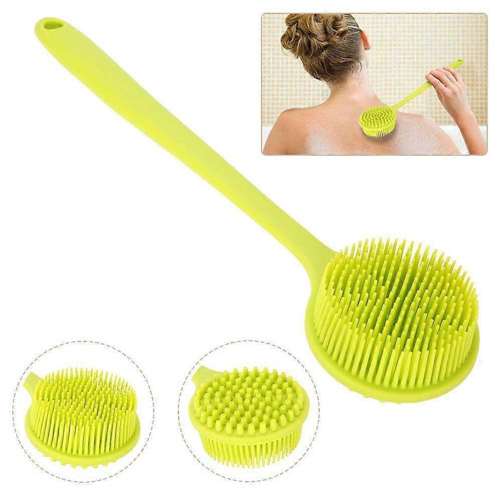 15-Inch Double-Sided Silicone Bath Brush for Effective Cleaning and Exfoliation, Flexible and Bendable Design