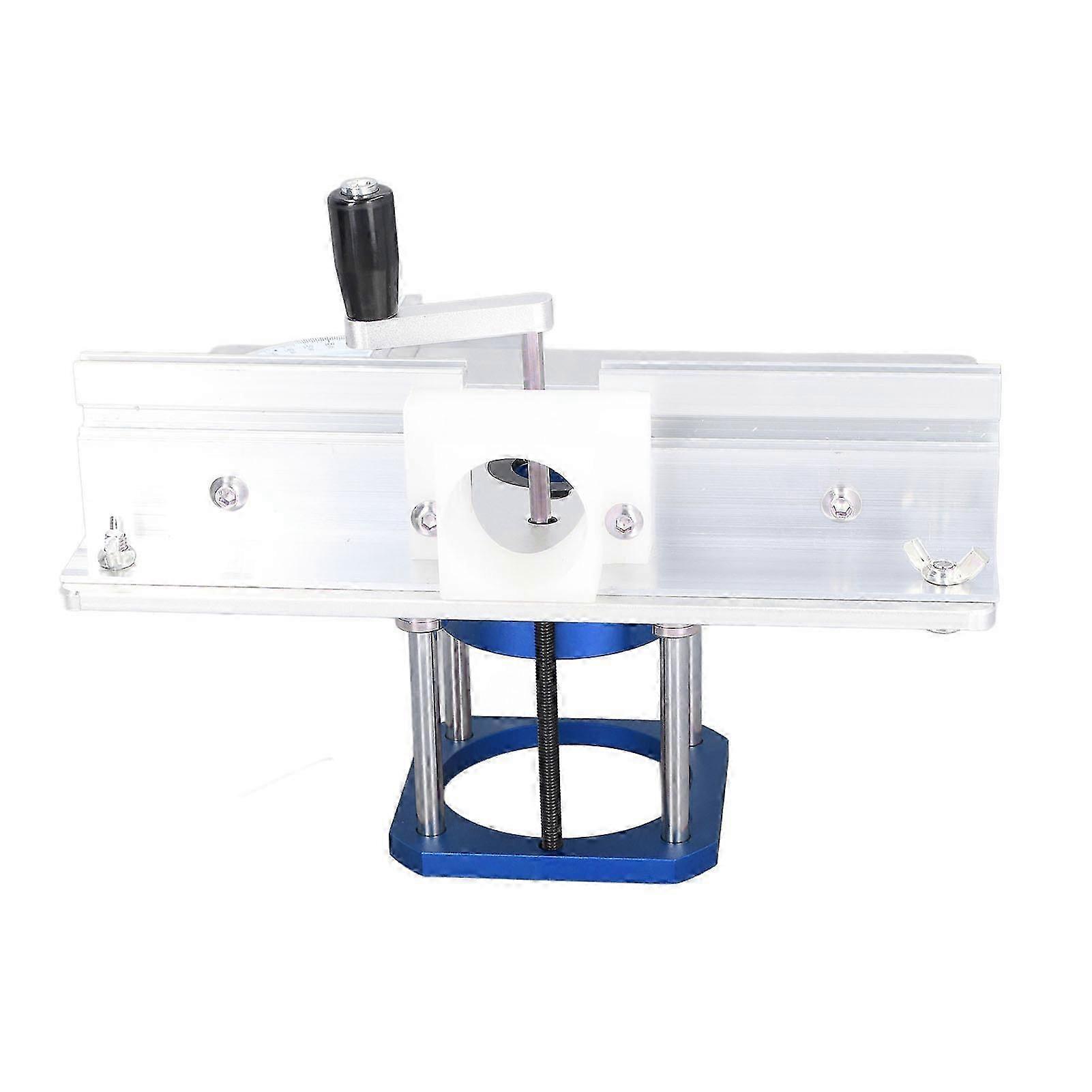 Router Table Lifting System Base Aluminium Alloy Router Løfteplatform til 64 til 65 mm diameter fræsemaskine f74