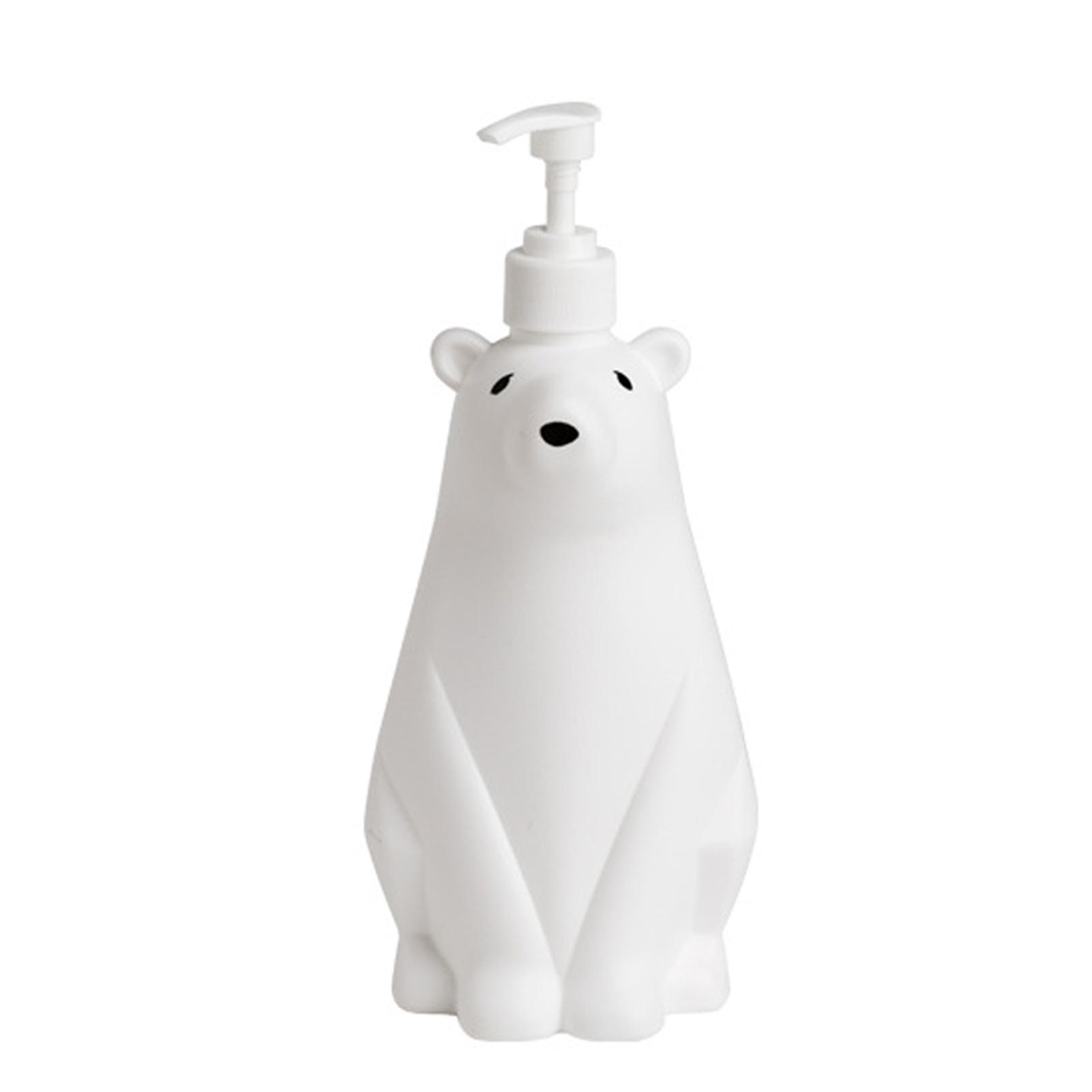 Polar Bear Soap Dispenser Refillable Bottles Storage Bottle Household