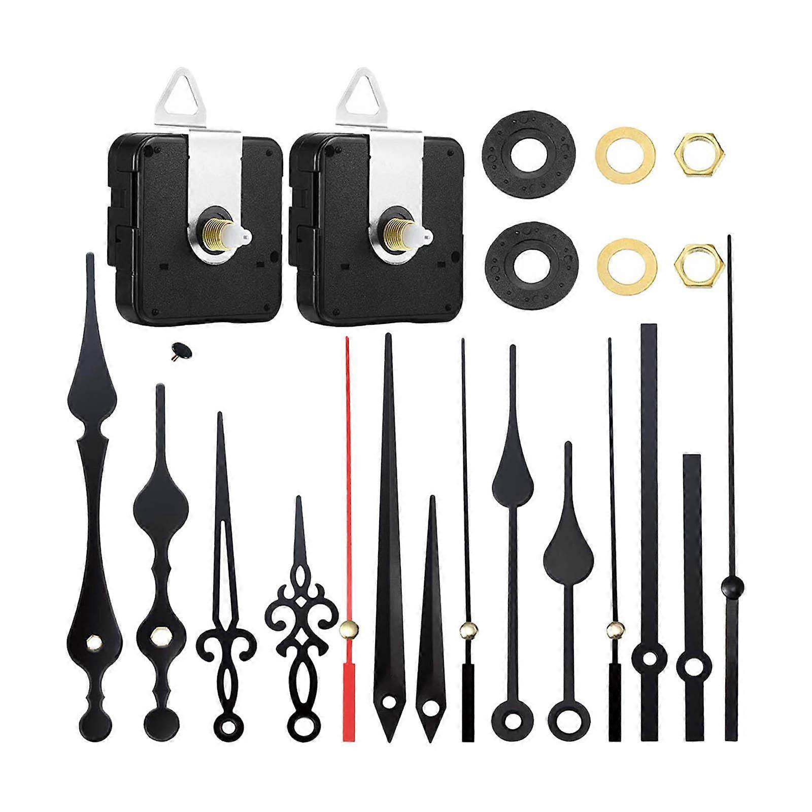 Wall Clock Movement Mechanism with Clock Hands, Silent Sweep Quartz Clock Motor