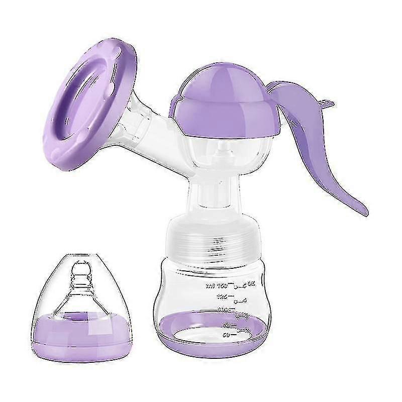 Manual Breast Pump. 1 Item. Purple