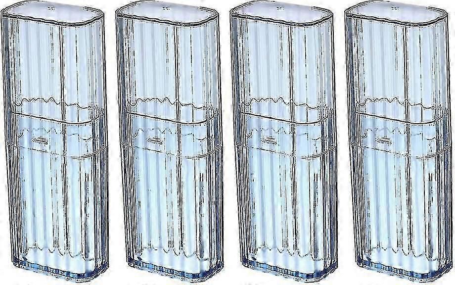 Lot de 4 mini porte-coton-tiges de voyage, boîte pour cotons-tiges, éponges de maquillage, fg2025031702950