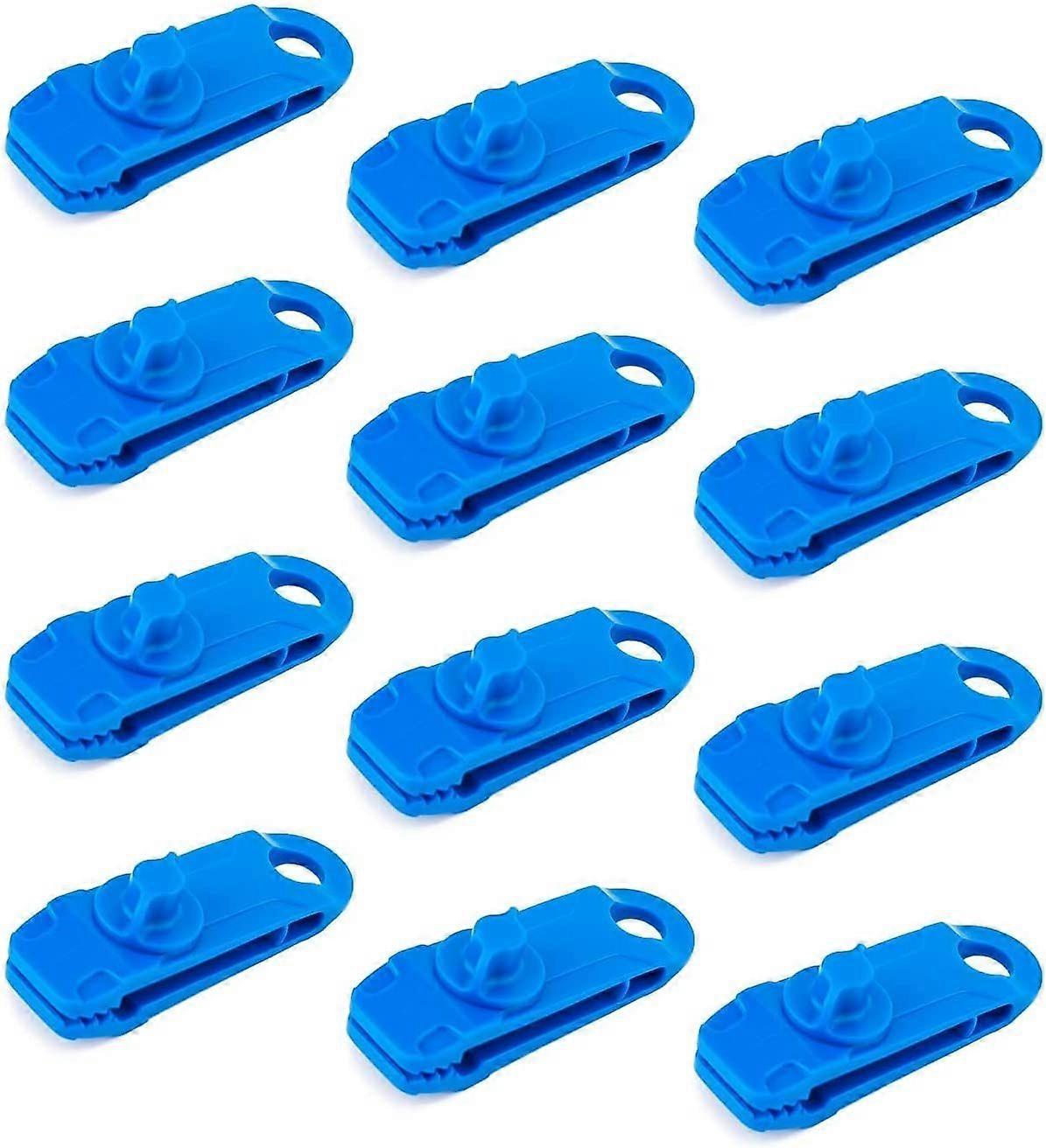 12 Pieces Set of Locking Clips Multi-Function Secure Tarp Clips for Camping Canopy Activities