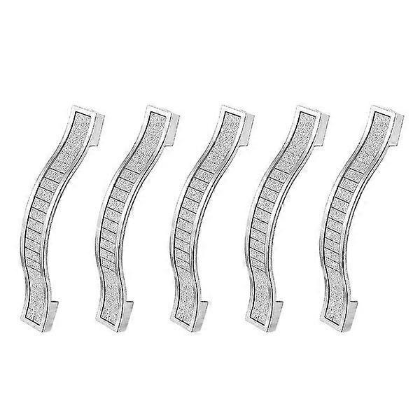 Durable Silver Alloy Cabinet Handles - Retro European Style, Easy to Install, Set of 5, Anti-Corrosion, Elegant Design
