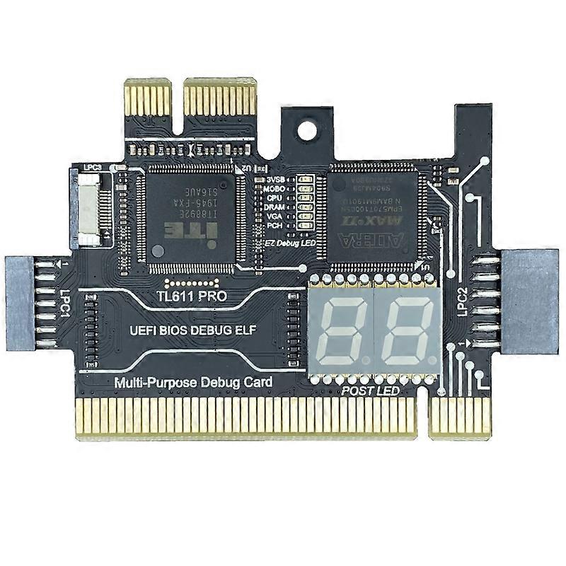 TL611 PRO Diagnostic Card, for Desktop Pci Motherboards (Black)