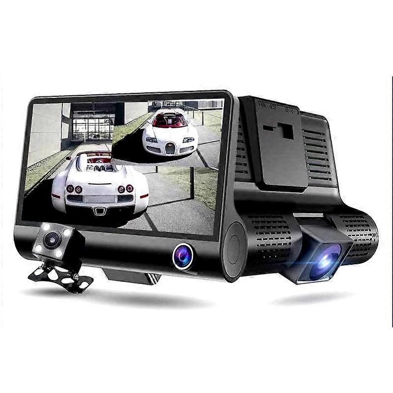 3 camere Obiectiv 4.0 inch Car DVR Camera Recorder 1080P Cameră retrovizoare