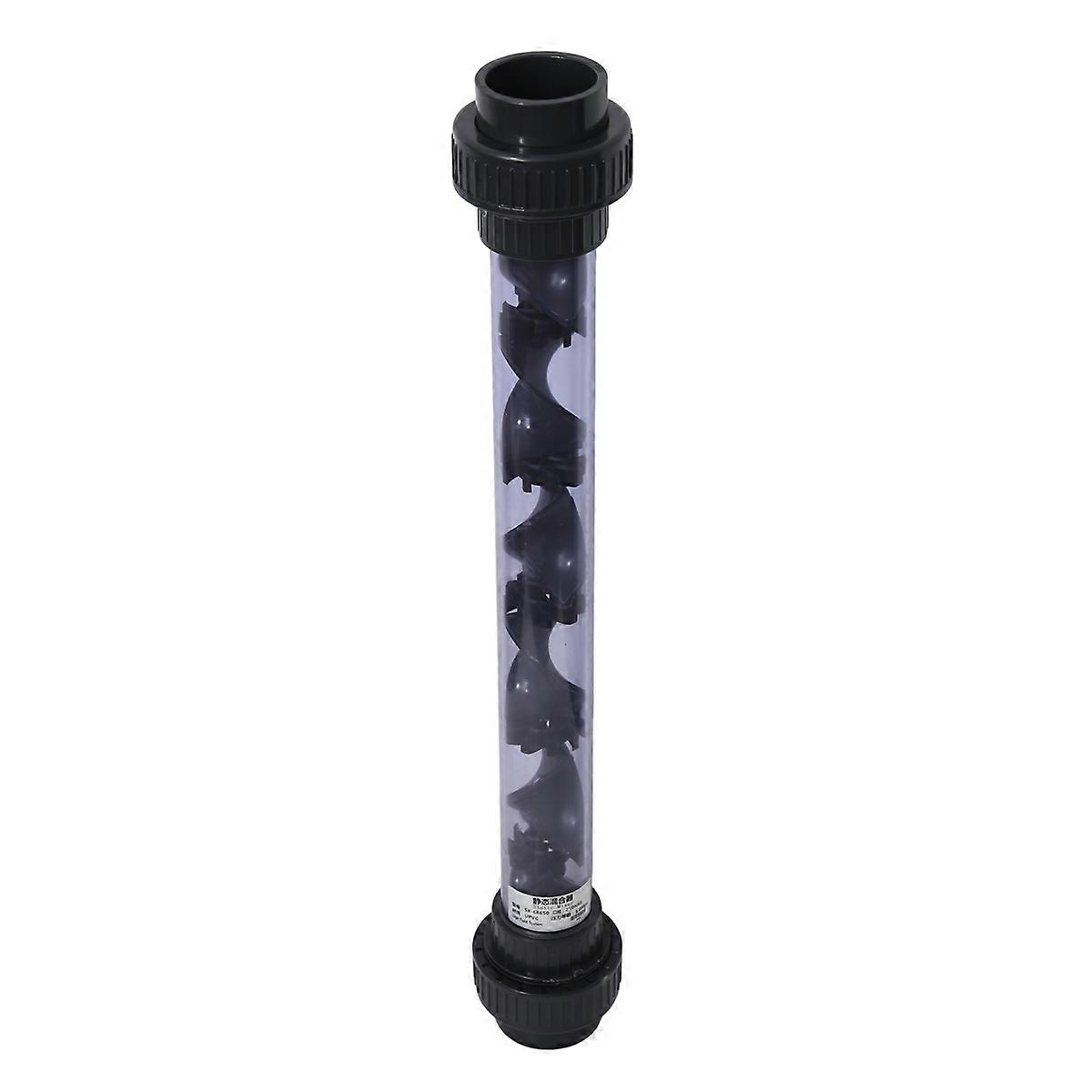 63mm Union Connector UPVC Helical Static Mixers Liquid Mixing Device