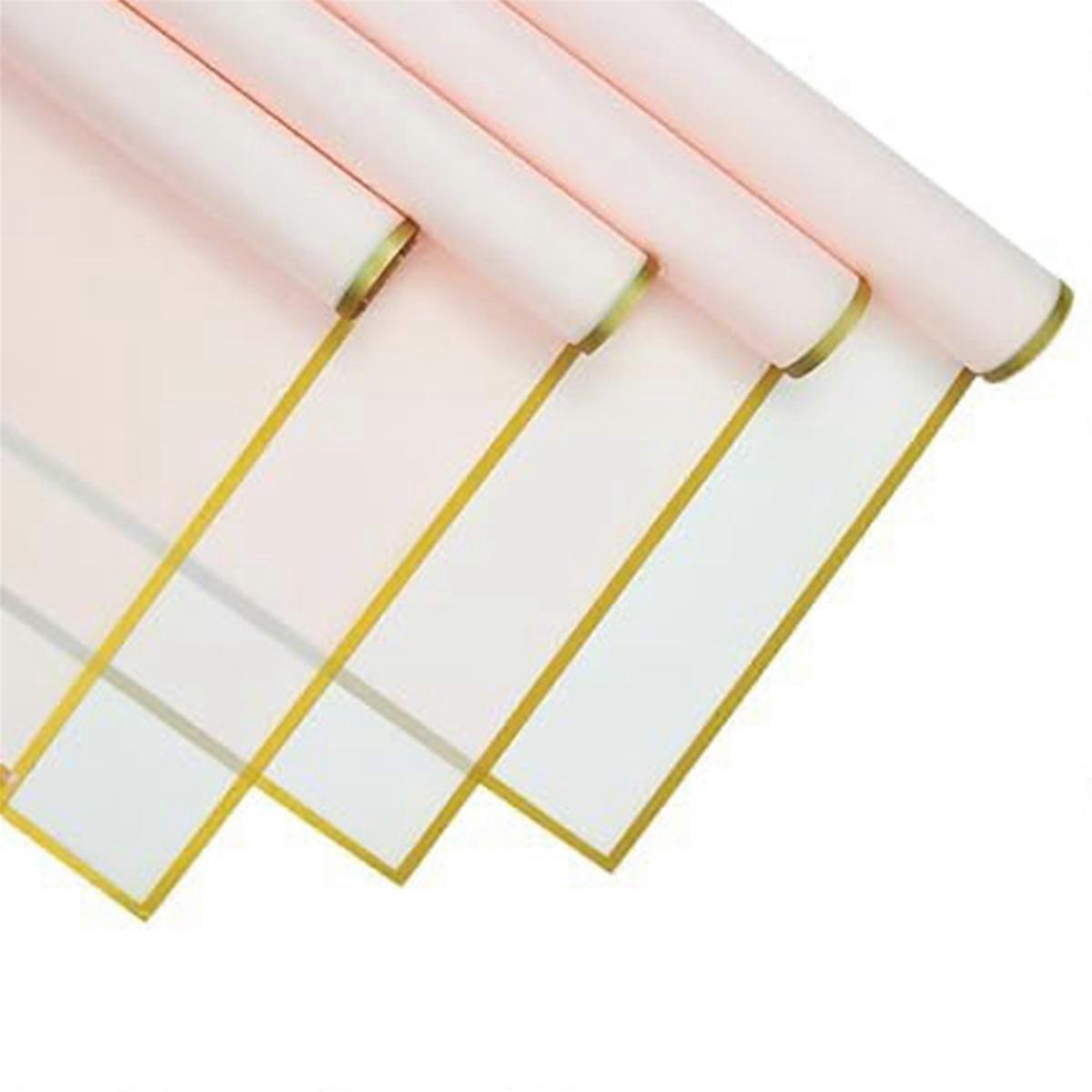 20 Sheets Flower Wrapping Paper with 10pcs Greeting Cards, Pink