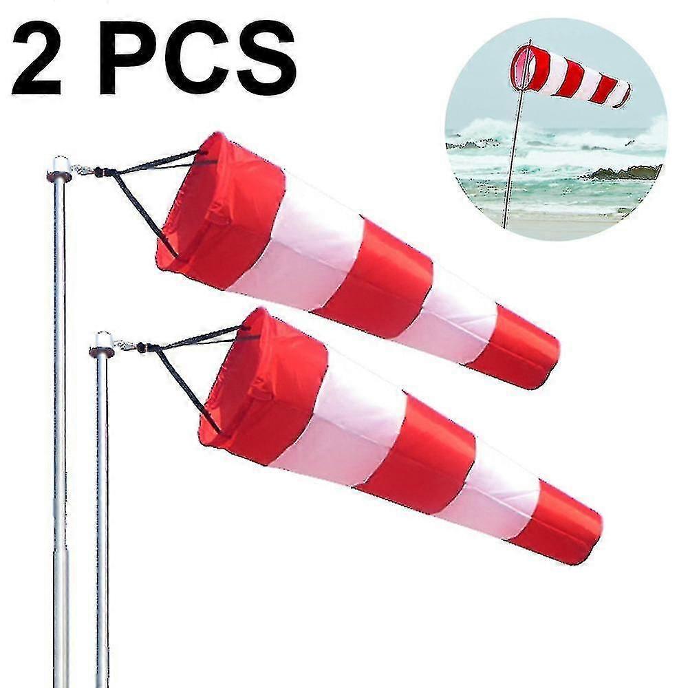 2pcs 야외 Windsock 야외 빛나는 날씨 베인