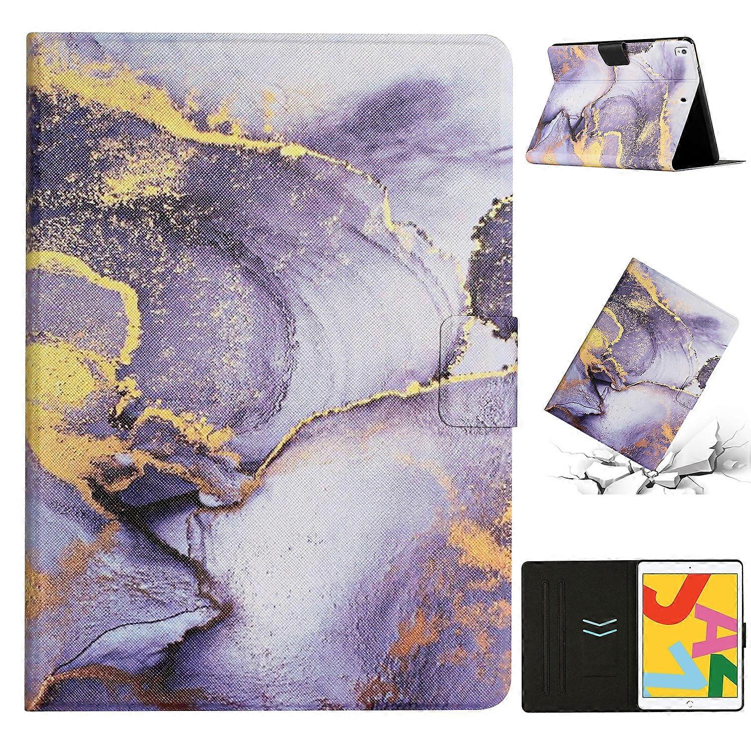 For iPad Pro 10.5 2019 / 10.2 Marble Pattern Smart Leather Tablet Case