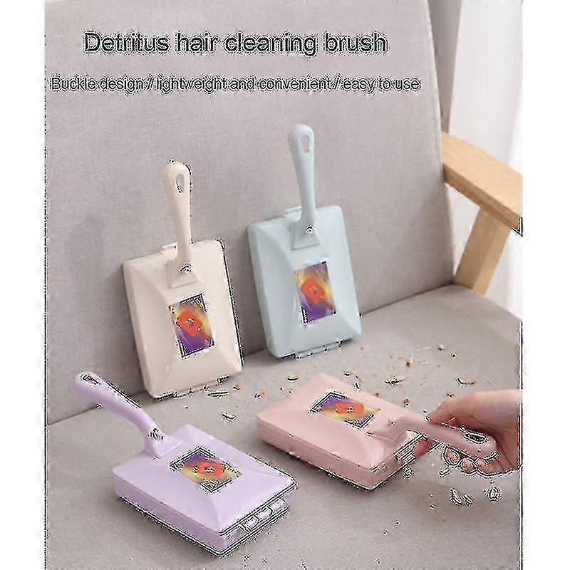 Handheld Double Roller Sweeper Manual Crumb Cleaner for Carpet & Table