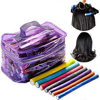 42 Pcs Flexible Foam Curler Rollers, Hair Curler Rods Hair Rollers Hair Foam Curler Roller Set Hair Foam Curler Roller Set for Women and Girls