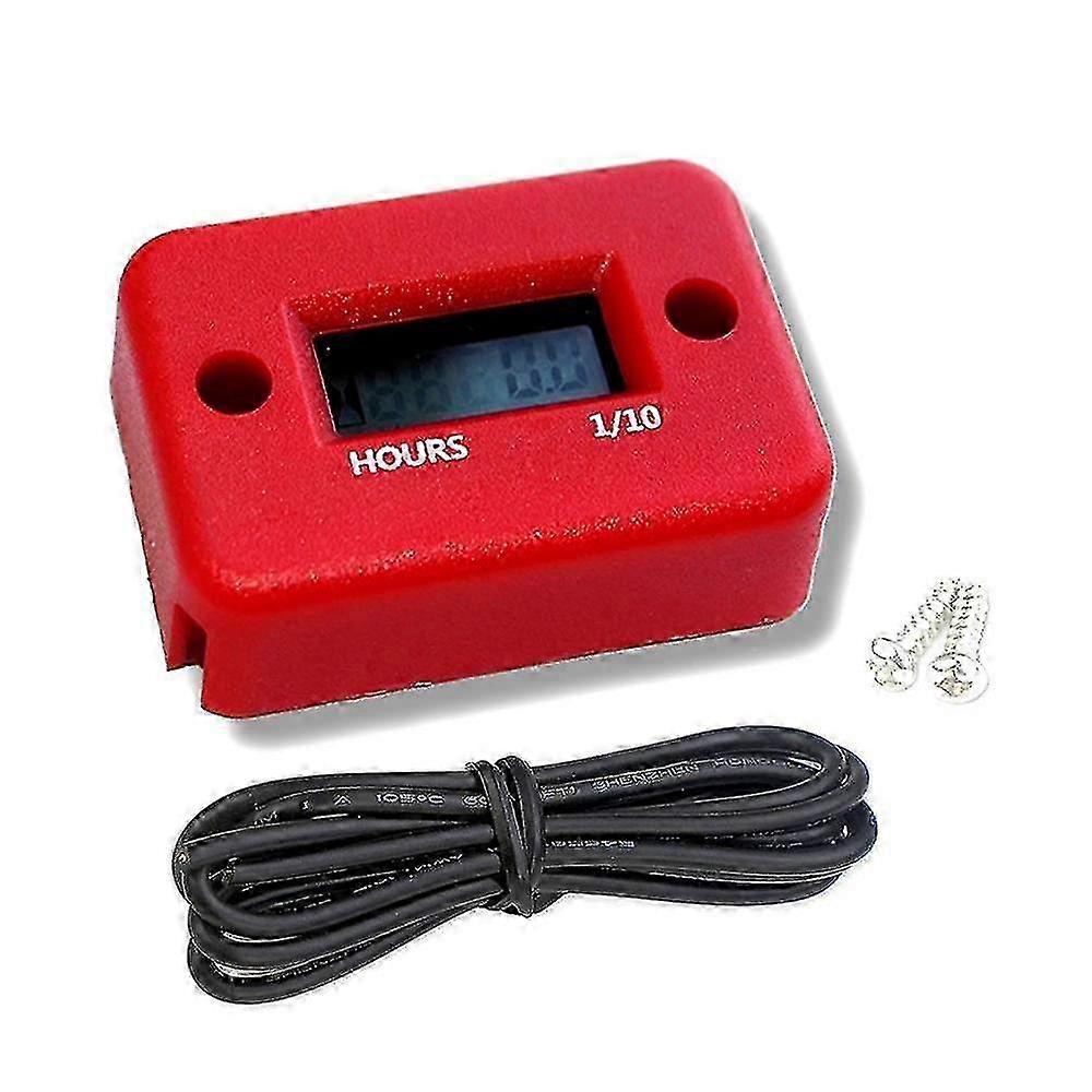 Waterproof Digital Hour Meter DisplayLCD Portable Engine Hour Meter for Motorcycle/Boat Engines~28231